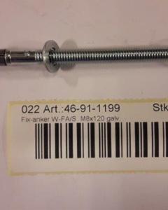 Fixanchor W-FA/S  M8x120 galv.